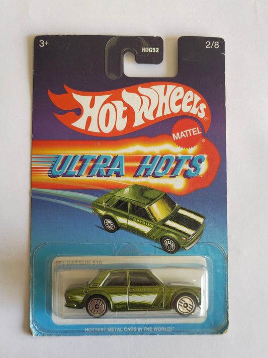 Hot Wheels 71 Datsun 510 Ultra Hots Diecast Car 1:64 Scale - Classic Car Collection