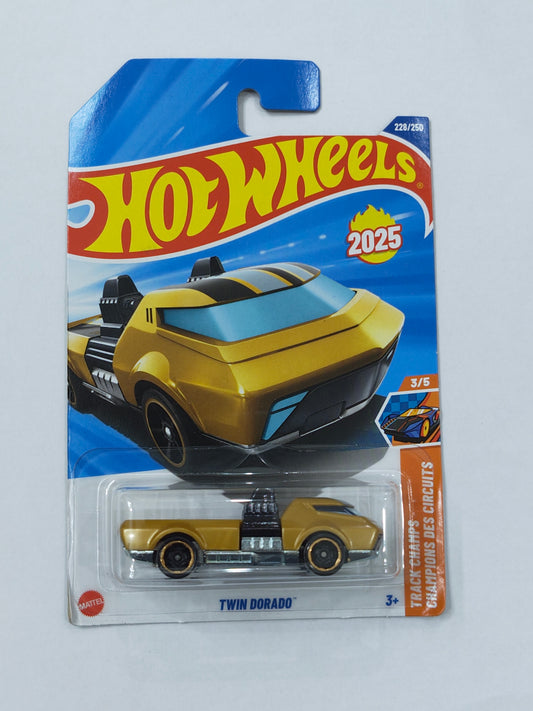 Hot Wheels Twin Dorado Diecast Car 1:64 Scale - Fantasy Car Collection