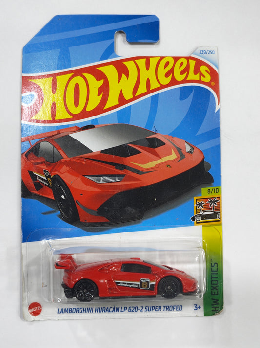 Hot Wheels (Soft Corners) Lamborghini Huracan LP 620-2 Super Trofeo Diecast Car 1:64 Scale - Exotic Supercar Collection