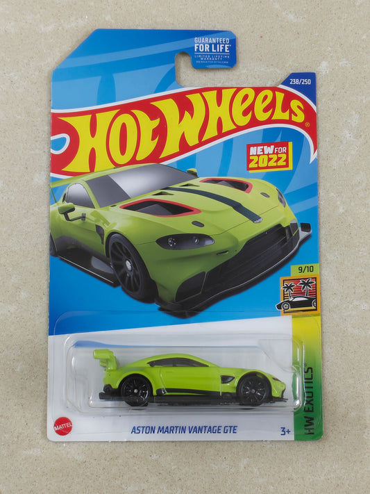 Hot Wheels - Imported - Aston Martin Vantage Light Green - Diecast Car 1:64 Scale