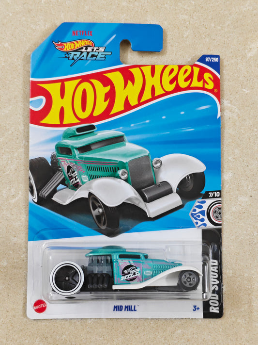 Hot Wheels - Imported - K Case 2025 - Mid Mill - Diecast Car - 1:64 Scale