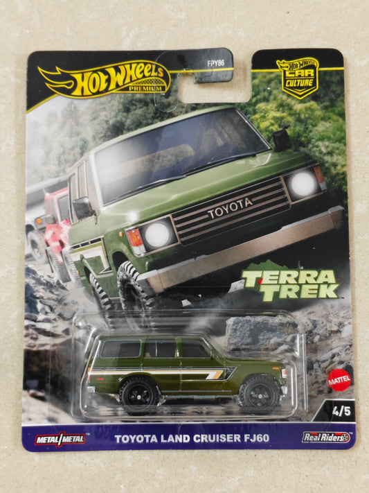 Hot Wheels - US Imported - Premium - Toyota Land Cruiser FJ60 Green - Diecast Car - 1:64 Scale