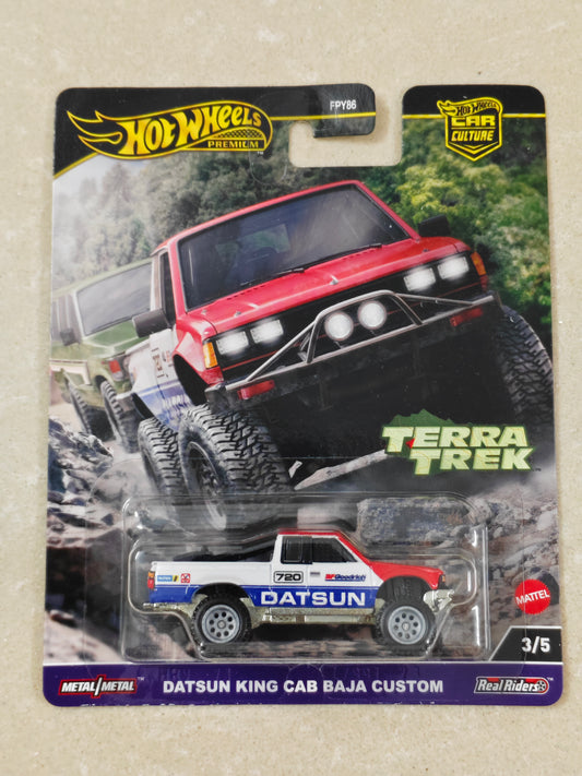 Hot Wheels - US Imported - Premium - Datsun King Cab Baja Custom - Diecast Car - 1:64 Scale