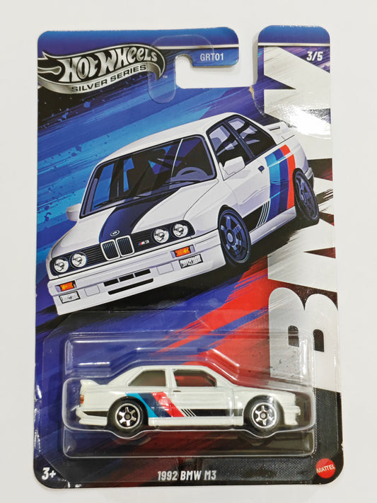 Hot Wheels (Torn Card) 1992 BMW M3 Diecast Car 1:64 Scale - Exotic Supercar Collection