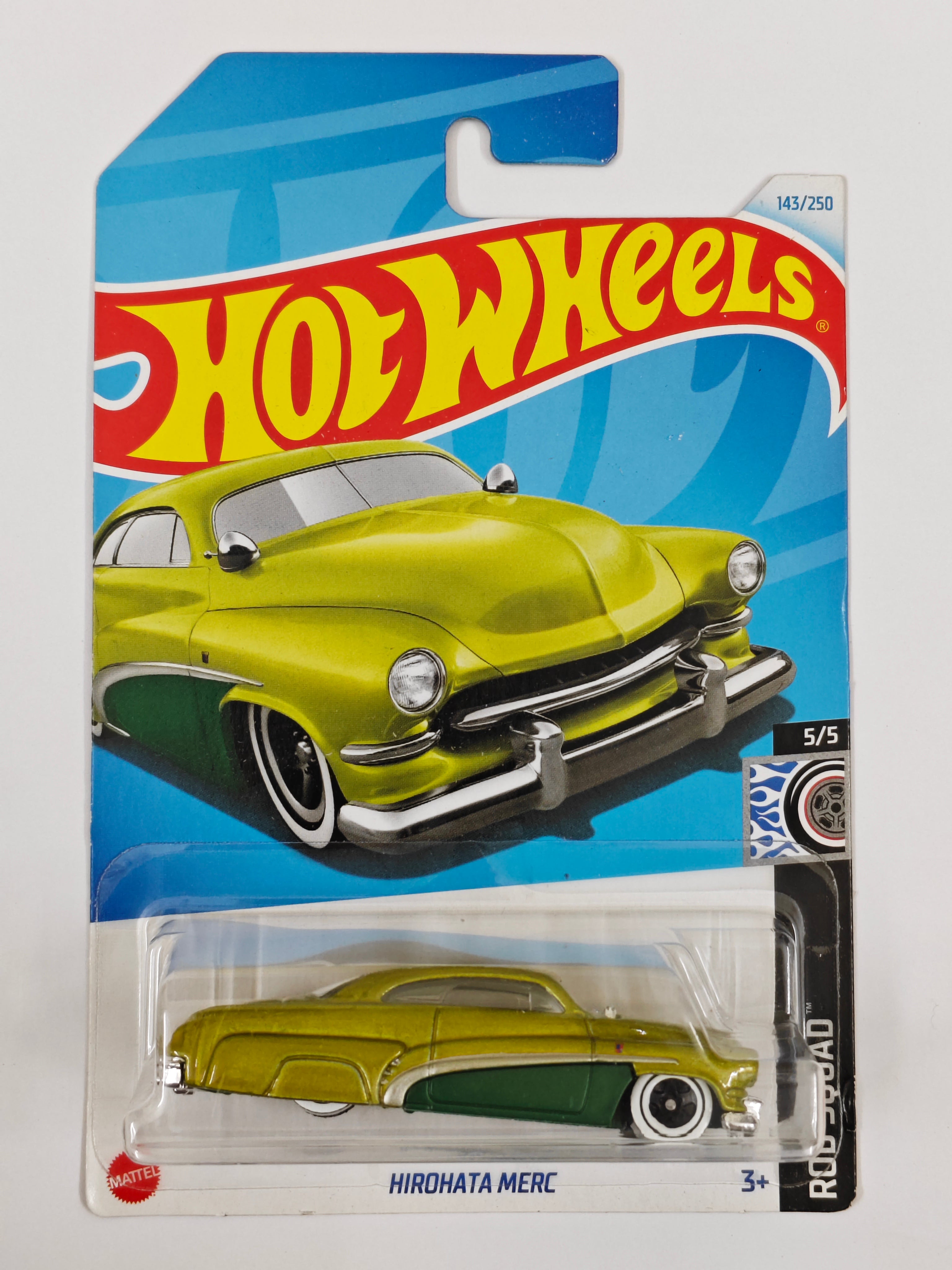 Hot Wheels Hirohata Merc  Diecast Car 1:64 Scale - Retro Car Collection