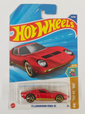 Hot Wheels Imported 71 Lamborghini Miura SV Red Diecast Car 1:64 Scale - Exotic Supercar Collection