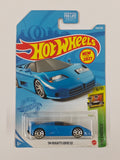 Hot Wheels Imported (Creased Hook) 94 Bugatti EB110 SS Blue Diecast Car 1:64 Scale - Exotic Supercar Collection