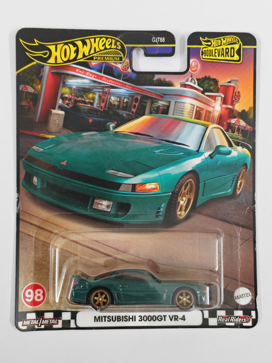 Hot Wheels (Slight Creases) Imported Premium Mitsubishi 3000GT VR-4 Diecast Car 1:64 Scale- Exotic Supercar Collection