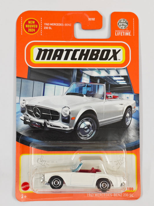 Matchbox Imported 1963 Mercedes Benz 230 SL Diecast Car 1:64 Scale - Retro Car Collection