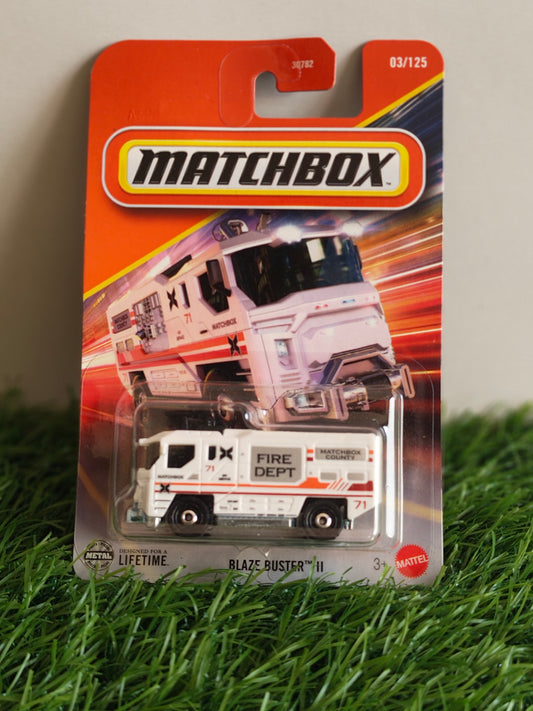 Matchbox Blaze Buster II Diecast Truck 1:64 Scale - Utility Truck Collection