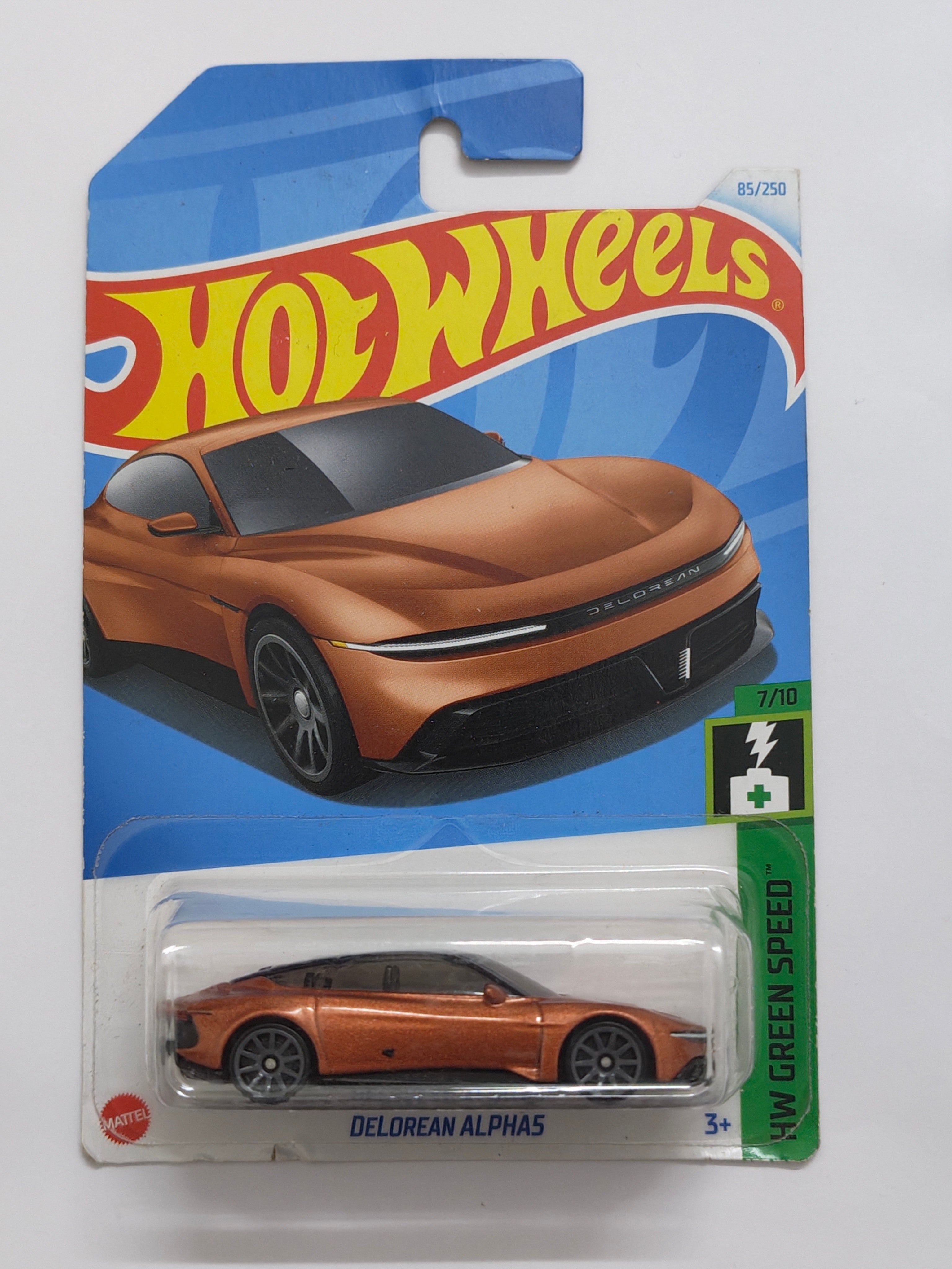 Hot Wheels Delorean Alphas Diecast Car 1:64 Scale - EV Car Collection