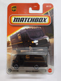 Matchbox (Torn J Hook) UPS Delivery Express Diecast Truck 1:64 Scale - Utility Truck Collection