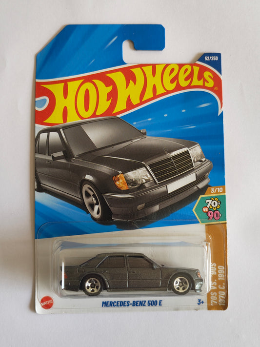 Hot Wheels Mercedes Benz 500 E Diecast Car 1:64 Scale - Luxury Car Collection