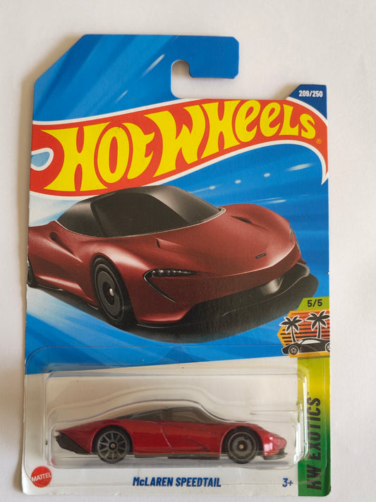 Hot Wheels McLaren Speedtail Diecast Car 1:64 Scale - Exotic Supercar Collection
