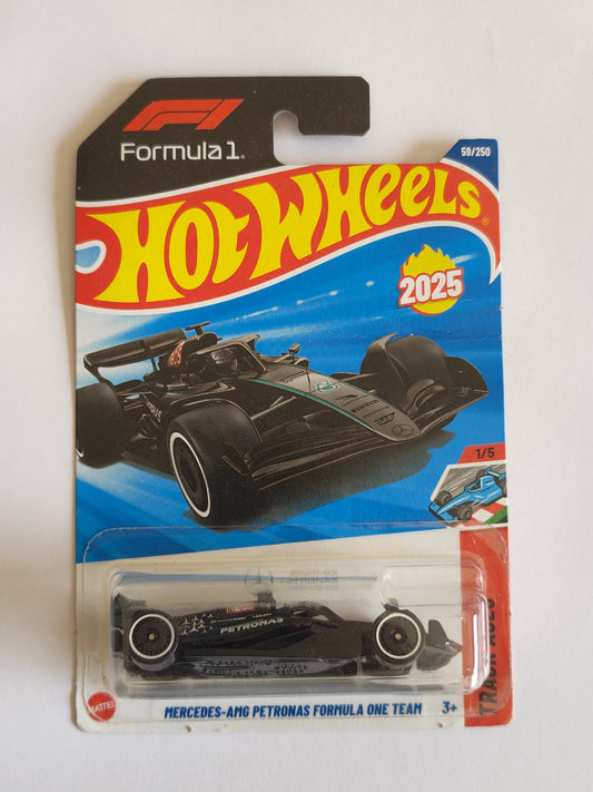 Hot Wheels Mercedes AMG Petronas Formula One Team Diecast Car 1:64 Scale - Racing Car Collection