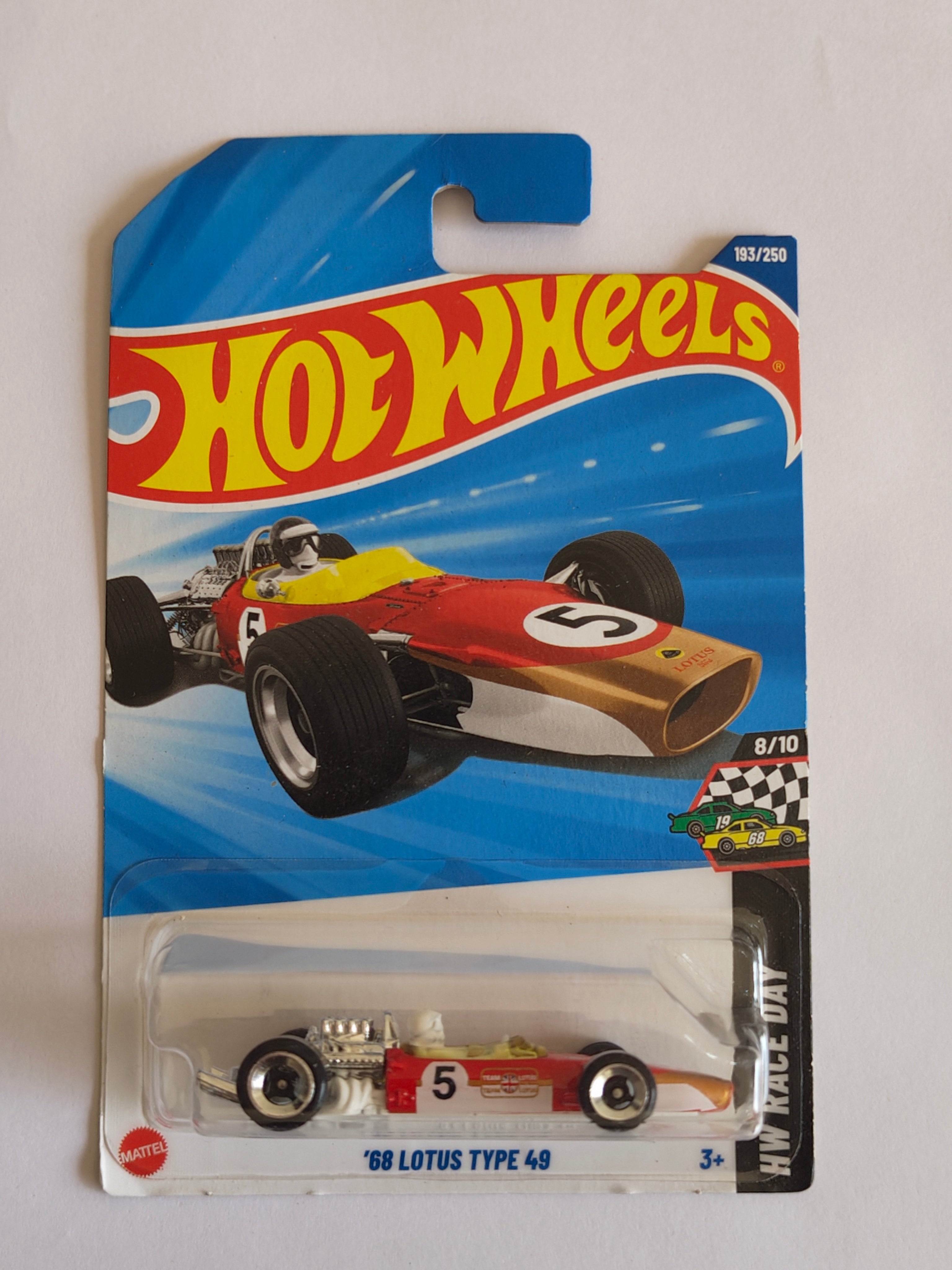 Hot Wheels 68 Lotus Type 49 Diecast Car 1:64 Scale - Rare Fantasy Car Collection