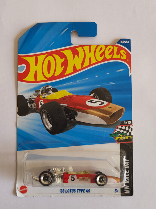 Hot Wheels 68 Lotus Type 49 Diecast Car 1:64 Scale - Rare Fantasy Car Collection