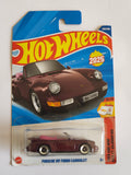 Hot Wheels Porsche 911 Turbo Cabriolet Diecast Car 1:64 Scale - Luxury Car Collection