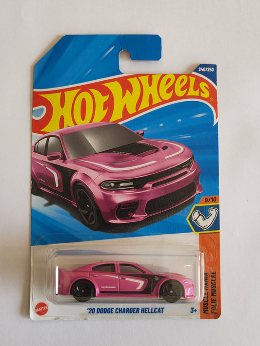 Hot Wheels 20 Dodge Charger Hellcat Diecast Car 1:64 Scale - Exotic Supercar Collection