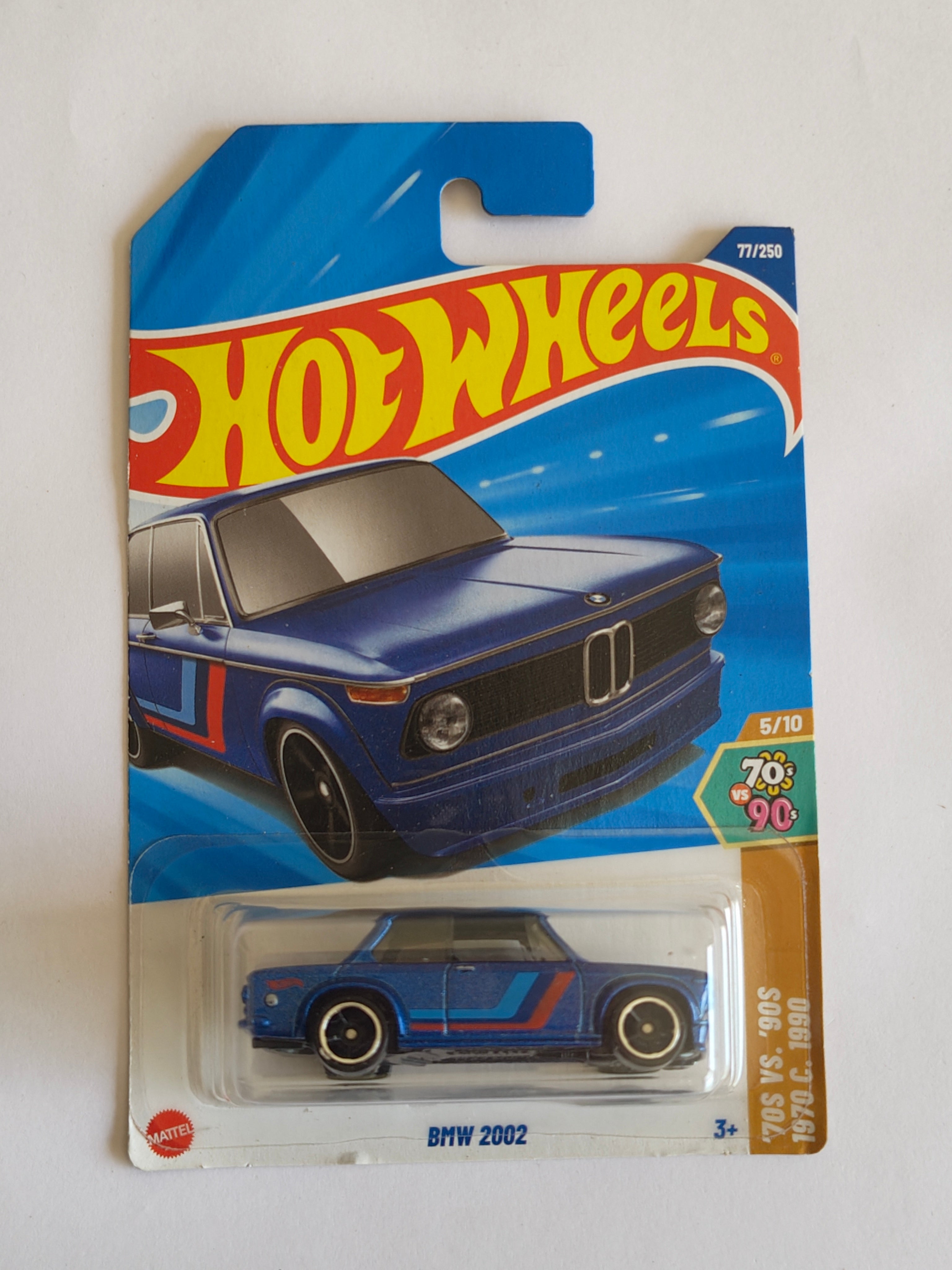 Hot Wheels BMW 2002 Diecast Car 1:64 Scale - Retro Car Collection