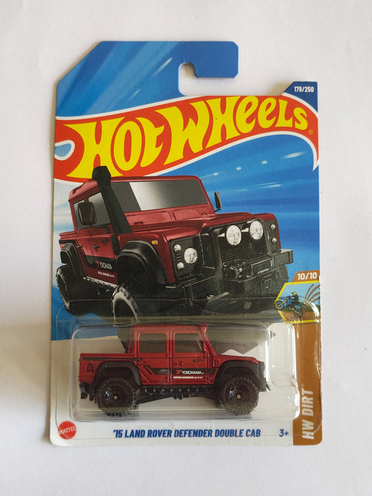 Hot Wheels 15 Land Rover Defender Double Cab Diecast SUV 1:64 - Offroad SUV Collection