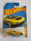 Hot Wheels 95 Mazda RX-7 Drift Yellow Custom Diecast Car 1:64 Scale - Exotic Supercar Collection