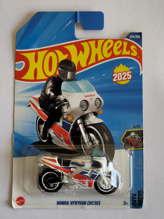 Hot Wheels Honda VFR750R(RC30) Diecast Bike 1:64 Scale - Super Bike Collection