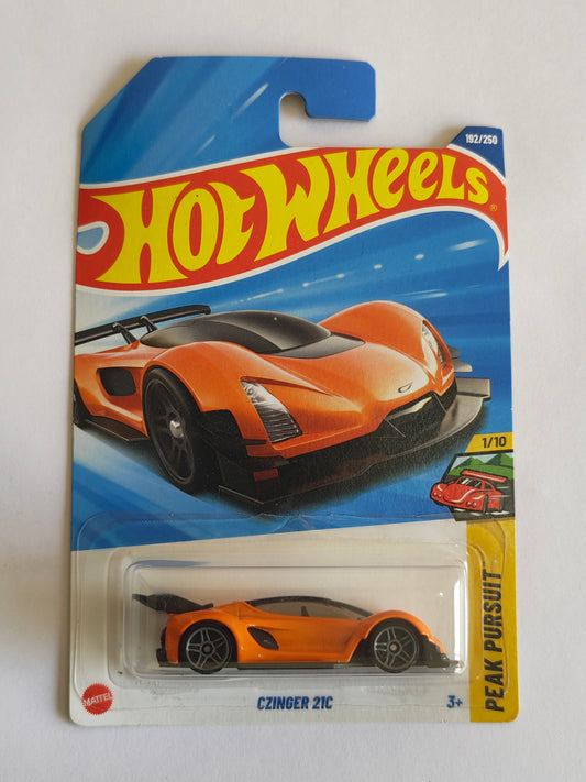 Hot Wheels Czinger 21C Orange Diecast Car 1:64 Scale - Exotic Supercar Collection