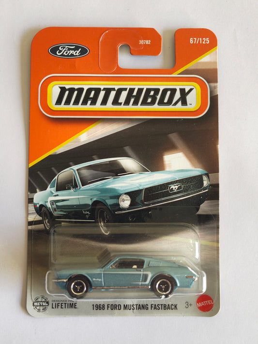 Matchbox 1968 Ford Mustang Diecast Car 1:64 Scale - Muscle Car Collection