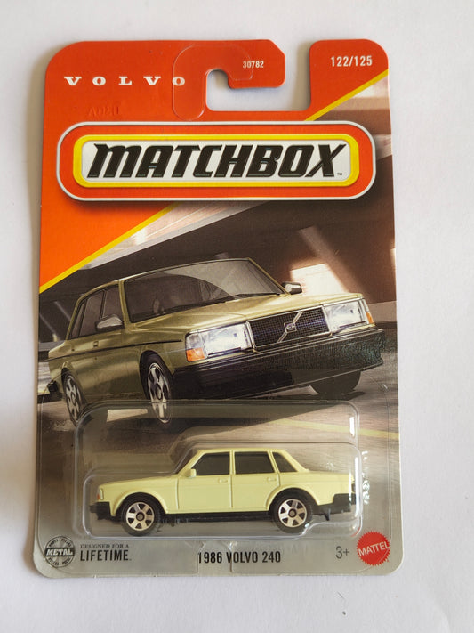 Matchbox 1986 Volvo 240 Diecast Car 1:64 Scale - Retro Car Collection
