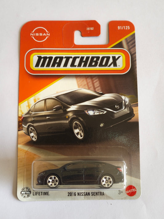 Matchbox 2016 Nissan Sentra Diecast Car 1:64 Scale - Classic Car Collection