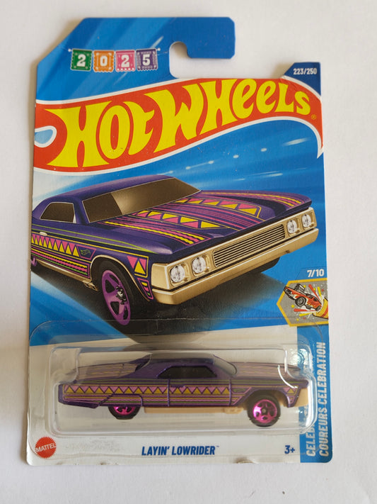Hot Wheels Layin Lowrider Diecast Car 1:64 Scale - Fantasy Car Collection