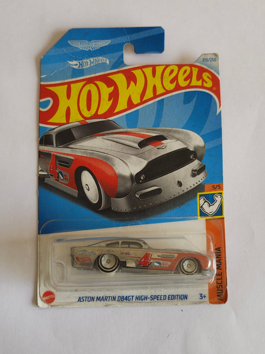 Hot Wheels Aston Martin DB4GT High Speed Edition Diecast Car 1:64 Scale - Exotic Supercar Collection