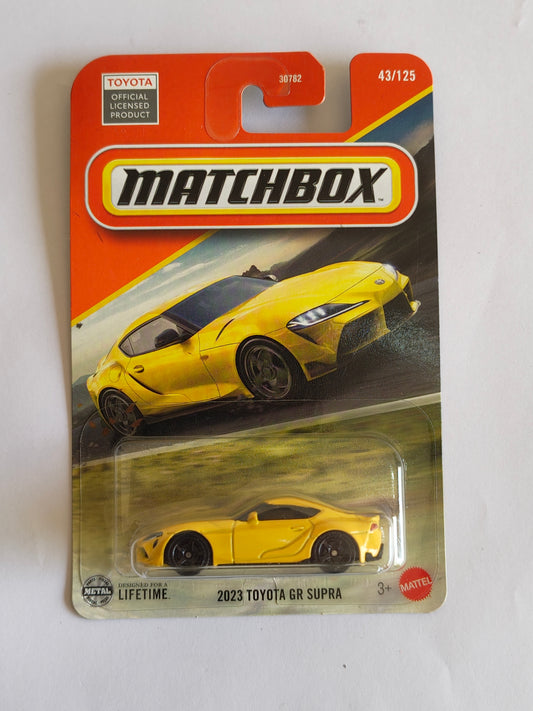 Matchbox 2023 Toyota GR Supra Diecast Car 1:64 Scale - Exotic Supercar Collection