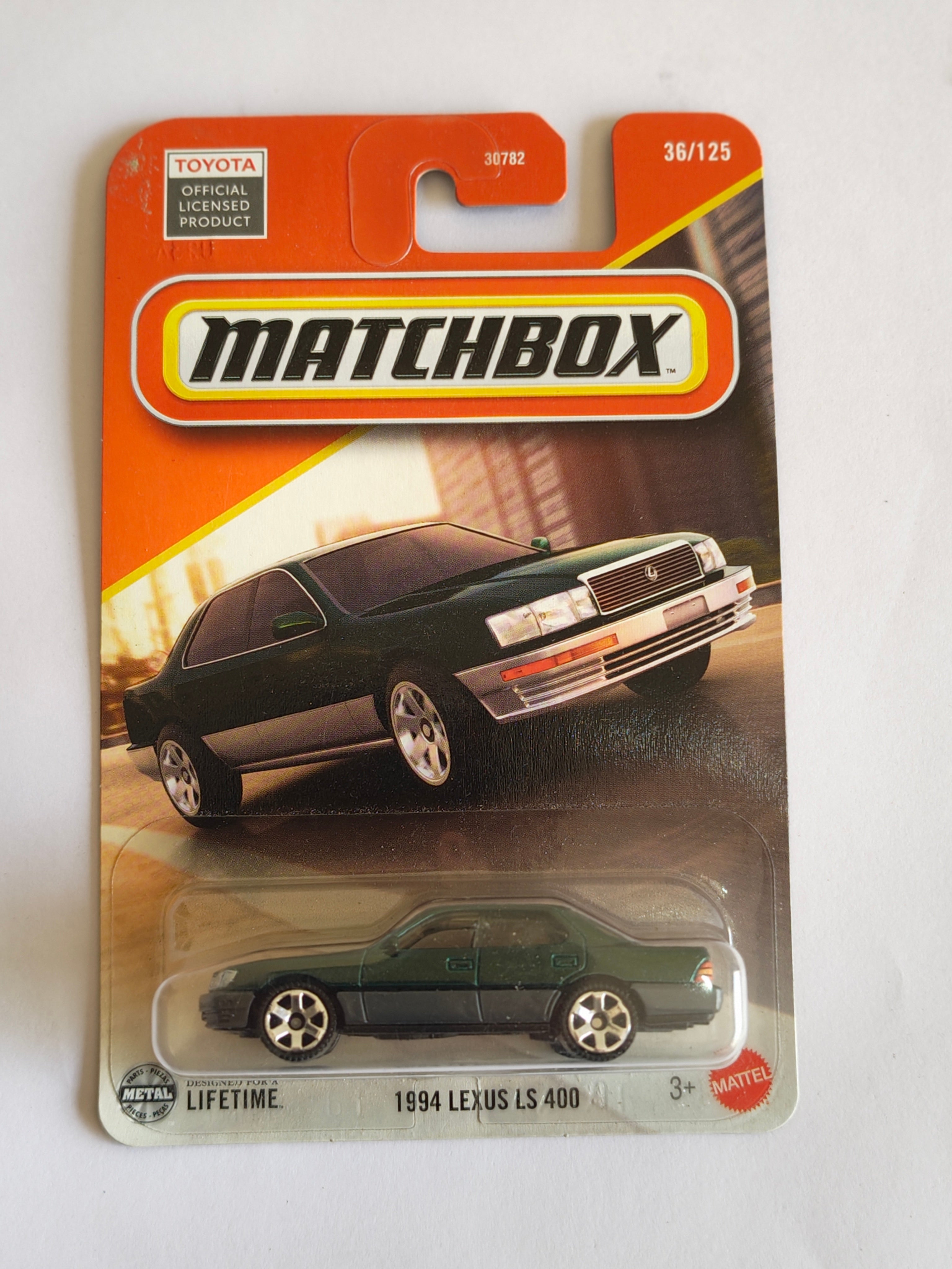 Matchbox 1994 Lexus LS 400 Green Diecast Car 1:64 Scale - Sedan Car Collection