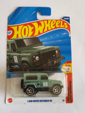Hot Wheels Land Rover Defender 90 Green Diecast SUV 1:64 Scale - Offroad SUV Collection