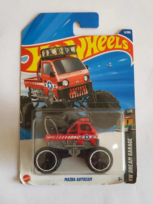 Hot Wheels Mazda Autozam Diecast Truck 1:64 Scale - Monster Truck Collection