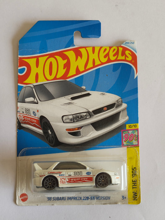 Hot Wheels (Old Card) 98 Subaru Impreza 22B STi Version Diecast Car 1:64 Scale - Exotics Supercar Collection
