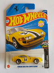 Hot Wheels Ferrari 365 GTB4 Competzione Yellow Diecast Car 1:64 Scale - Retro Supercar Collection