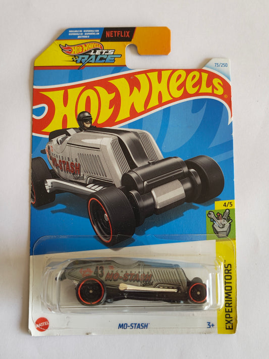 Hot Wheels Mo Stash Grey Diecast Car 1:64 Scale - Fantasy Car Collection