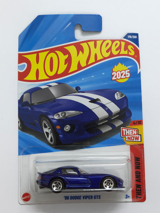 Hot Wheels Imported 96 Dodge Viper GTS Diecast Car 1:64 Scale - Exotic Super Car