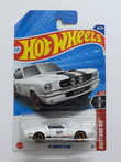 Hot Wheels Imported 67 Shelby GT500 White Diecast Car 1:64 Scale - Retro Car Collection