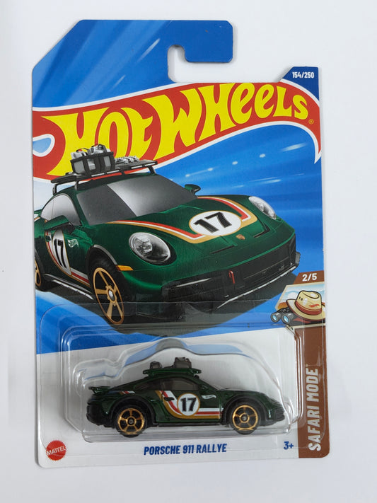 Hot Wheels Imported Porsche 911 Rallye Diecast Car 1:64 Scale - Sports Car Collection