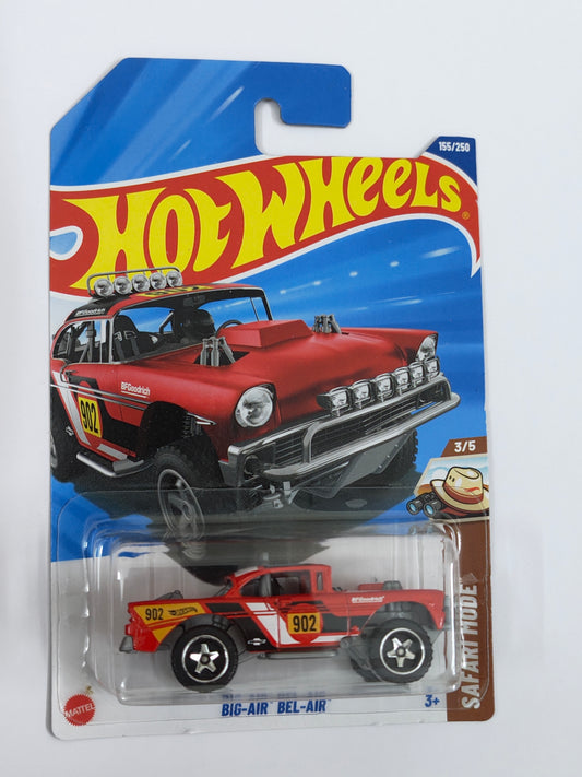 Hot Wheels Imported Big Air Bel Air Red Diecast Car 1:64 Scale - Retro Car Collection