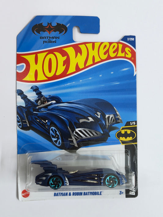 Hot Wheels Imported Batman & Robin Batmobile Diecast Car 1:64 Scale - Superhero Car Collection