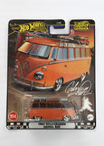 Hot Wheels (Creased Card) Imported Premium 1967 Volkswagen Samba Bus Diecast Bus 1:64 Scale - Retro Bus Collection