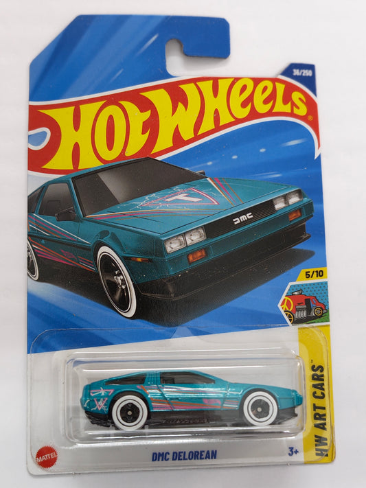 Hot Wheels Imported DMC Delorean Diecast Car 1:64 Scale - Exotic Supercar Collection