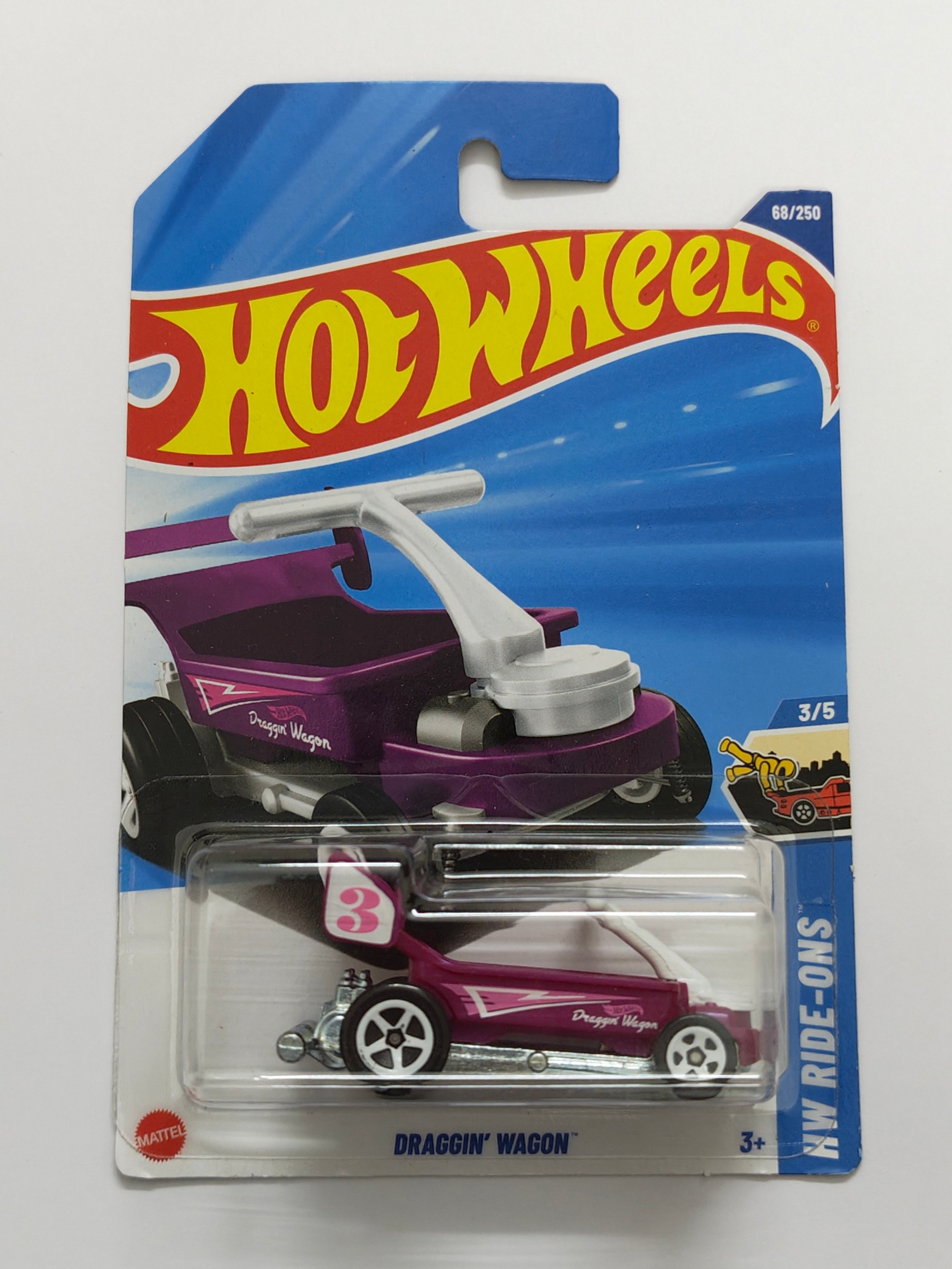 Hot Wheels Imported Draggin Wagon Purple Diecast Wagon 1:64 Scale - Fantasy Wagon Collection