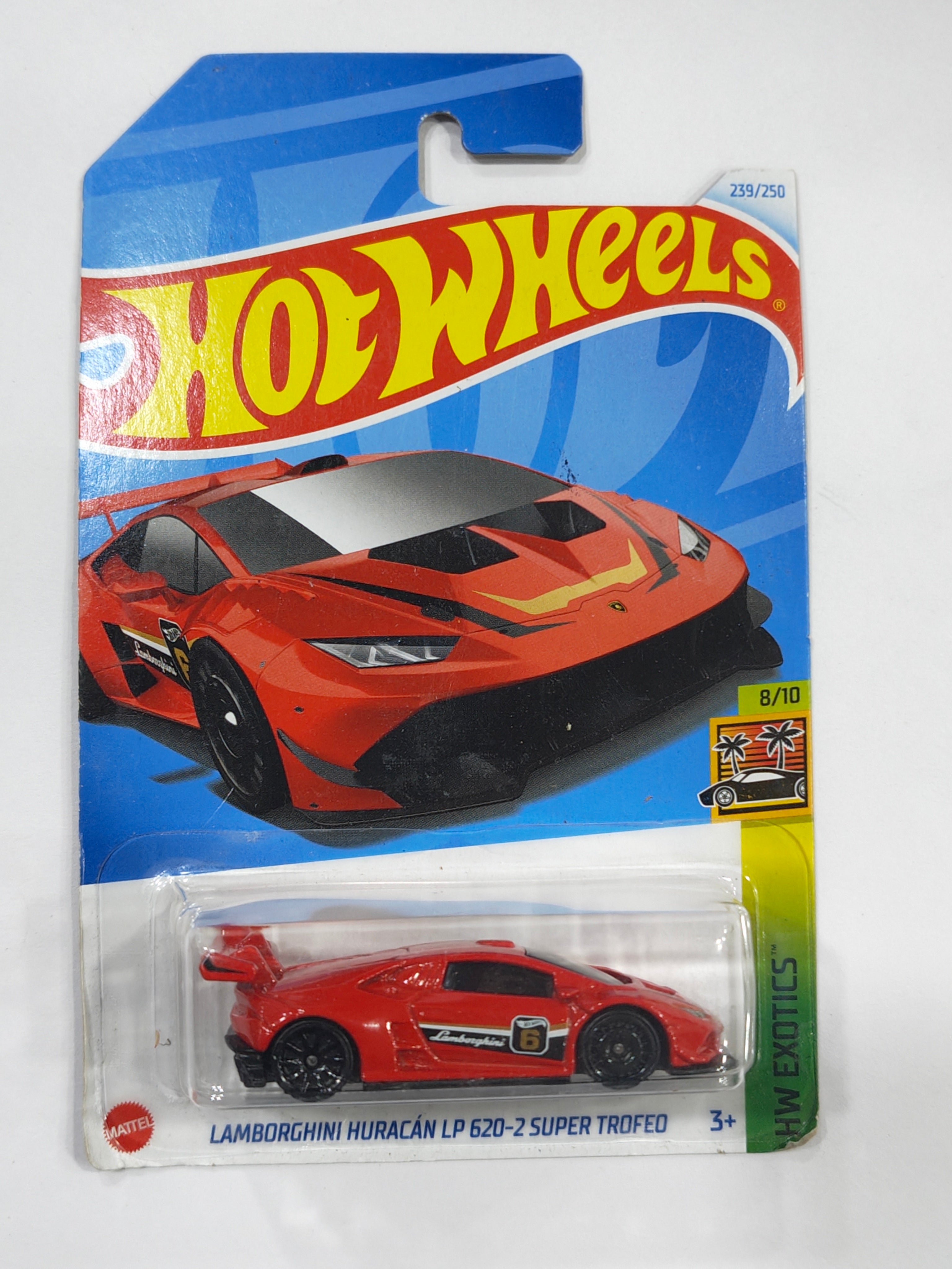 Hot Wheels (Soft Corners) Lamborghini Huracan LP 620-2 Super Trofeo Diecast Car 1:64 Scale - Exotic Supercar Collection