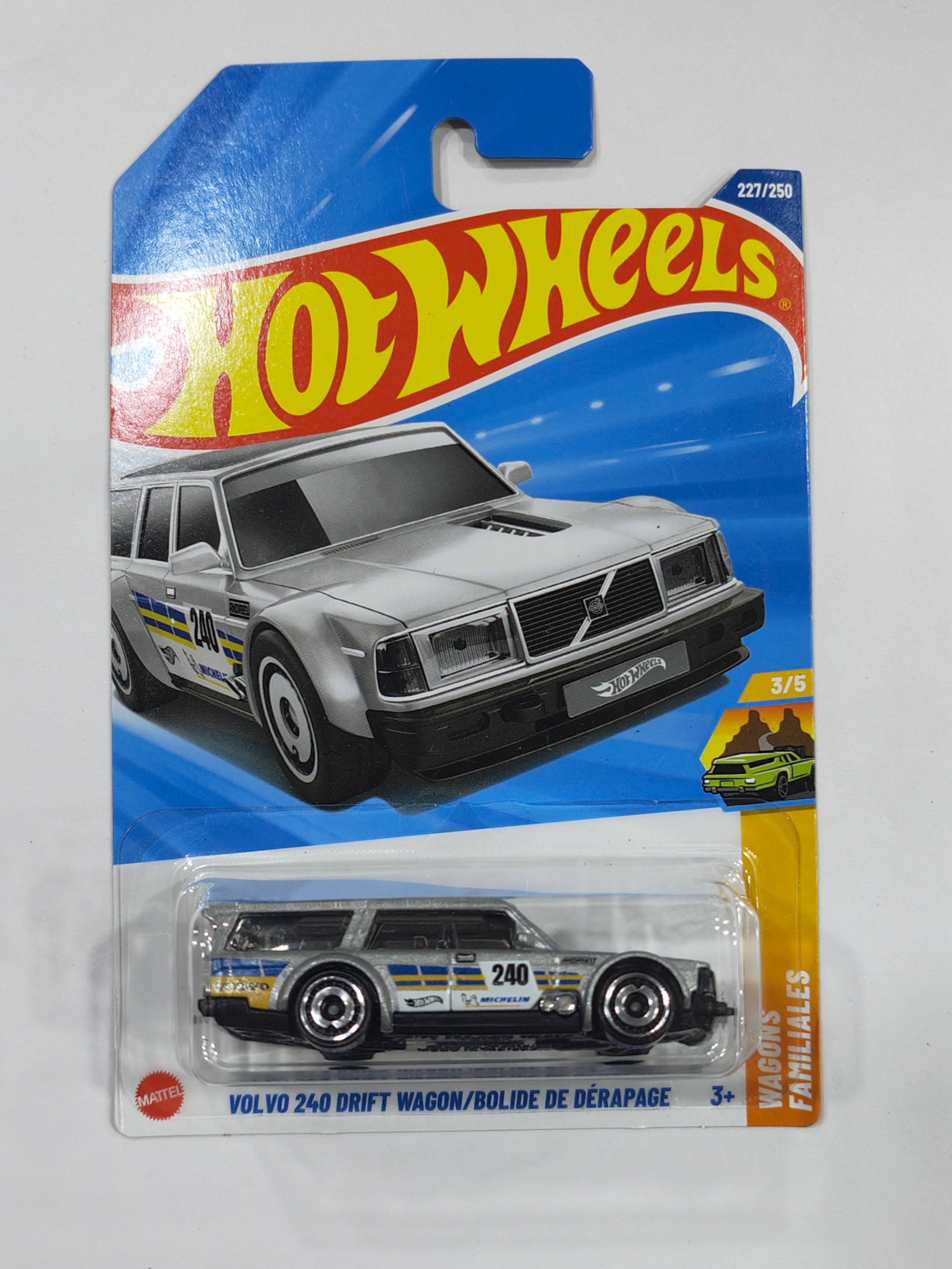 Hot Wheels Volvo 240 Drift Wagon Diecast Car 1:64 Scale - Retro Wagon Collection